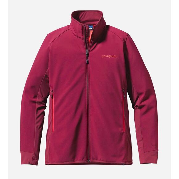 Patagonia Jackets & Blazers - Patagonia Polartec Womens Large Jacket Red Light Coat Hardshell Outdoor Zip Up
